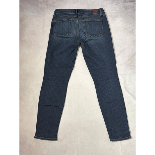 PAIGE Verdugo Ankle Mid Rise Slim Jean Dark Wash Size 29