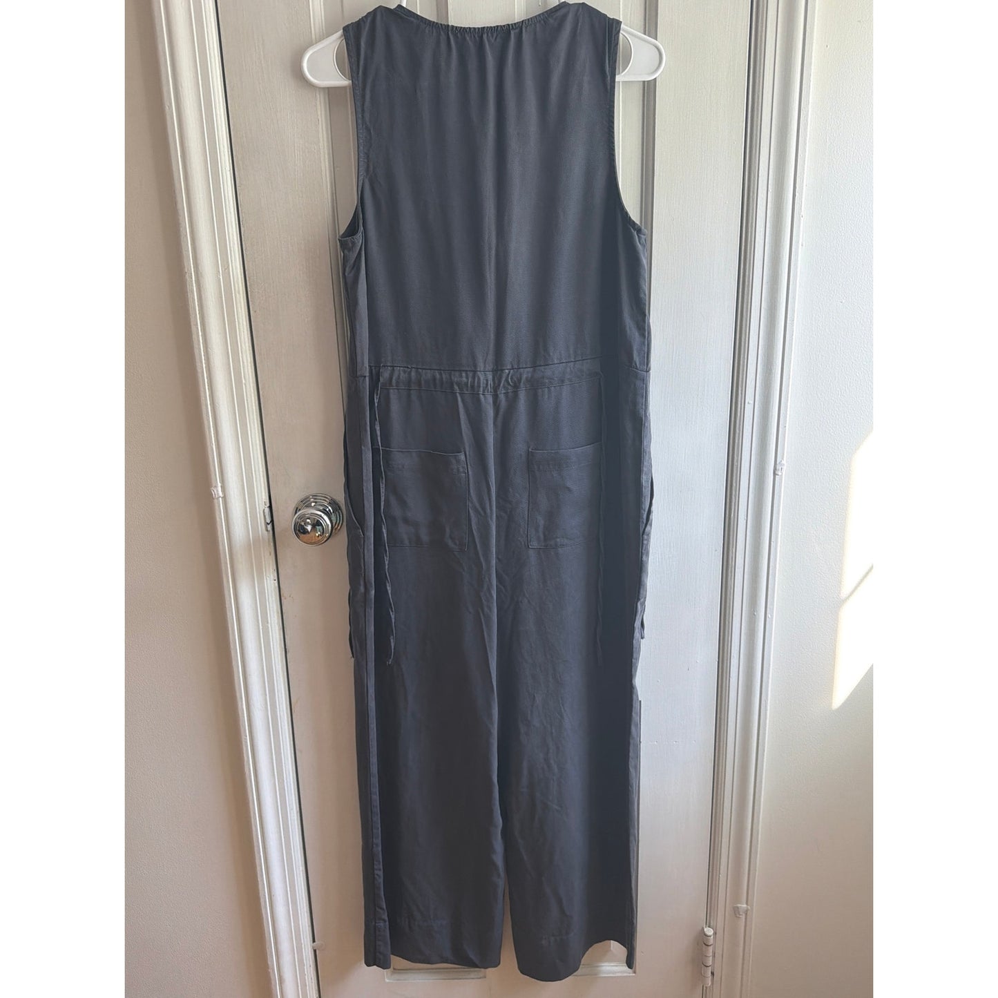 Marine Layer Size S Gray Tieback Button Front Romper