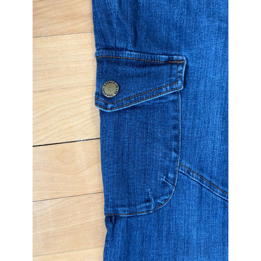 Polo Ralph Lauren Size 12 Dark Wash Mid Rise Cargo Jeans