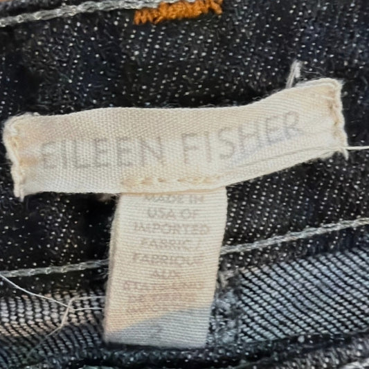 Eileen Fisher SIZE 2 Black Slim Fit Low Rise Jeans