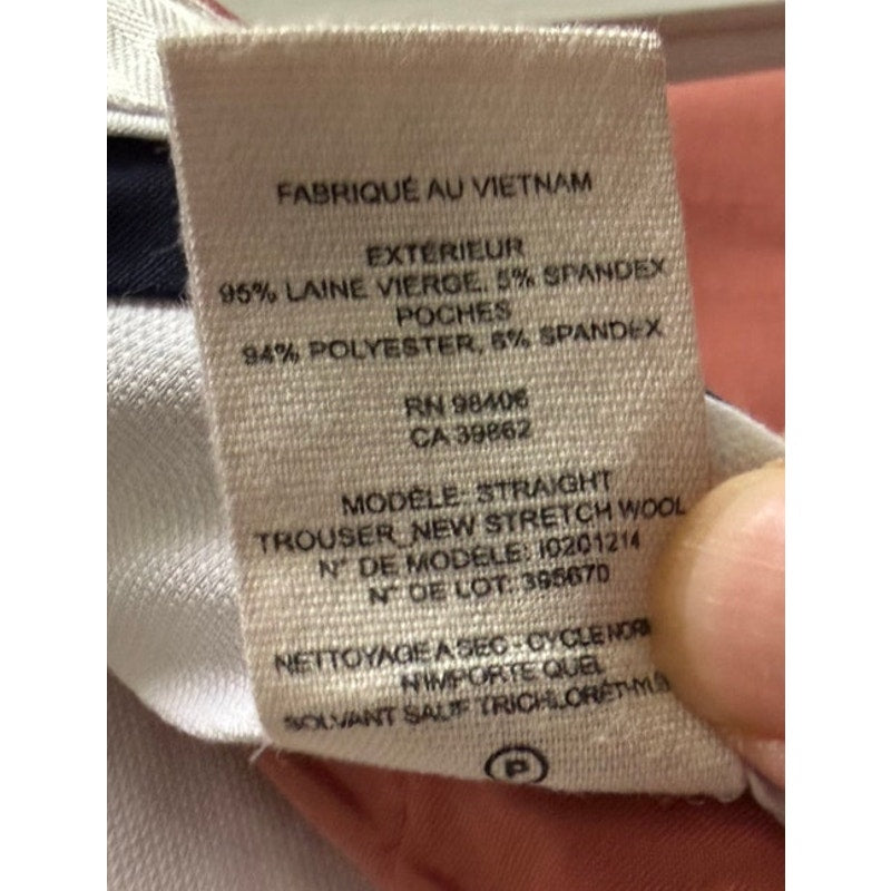 Theory Straight Trouser in New Stretch Wool - Size 2 - EUC