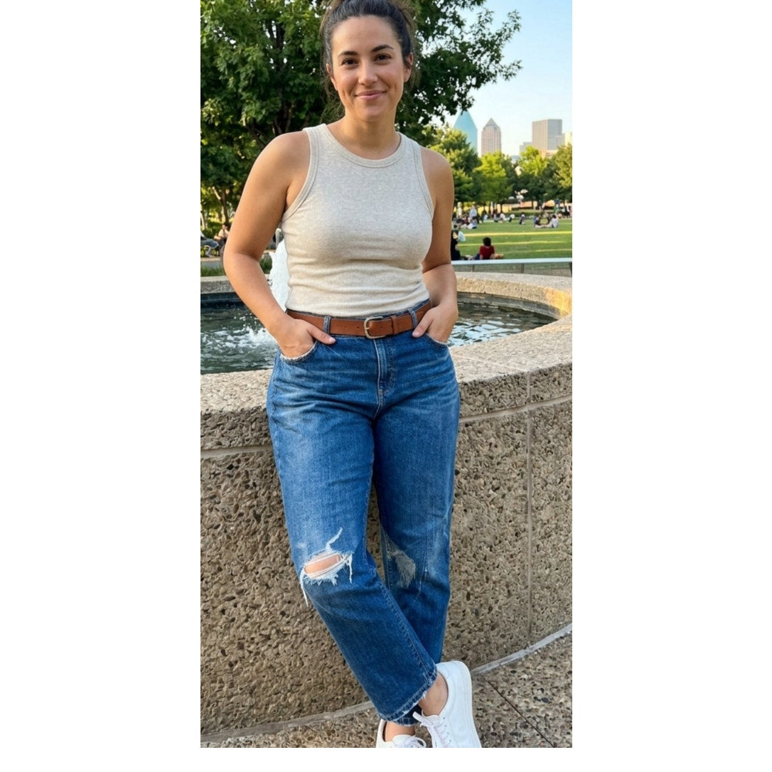 Anthropologie Pilcro Relaxed Distressed Jeans Size 18W EUC Plus Size