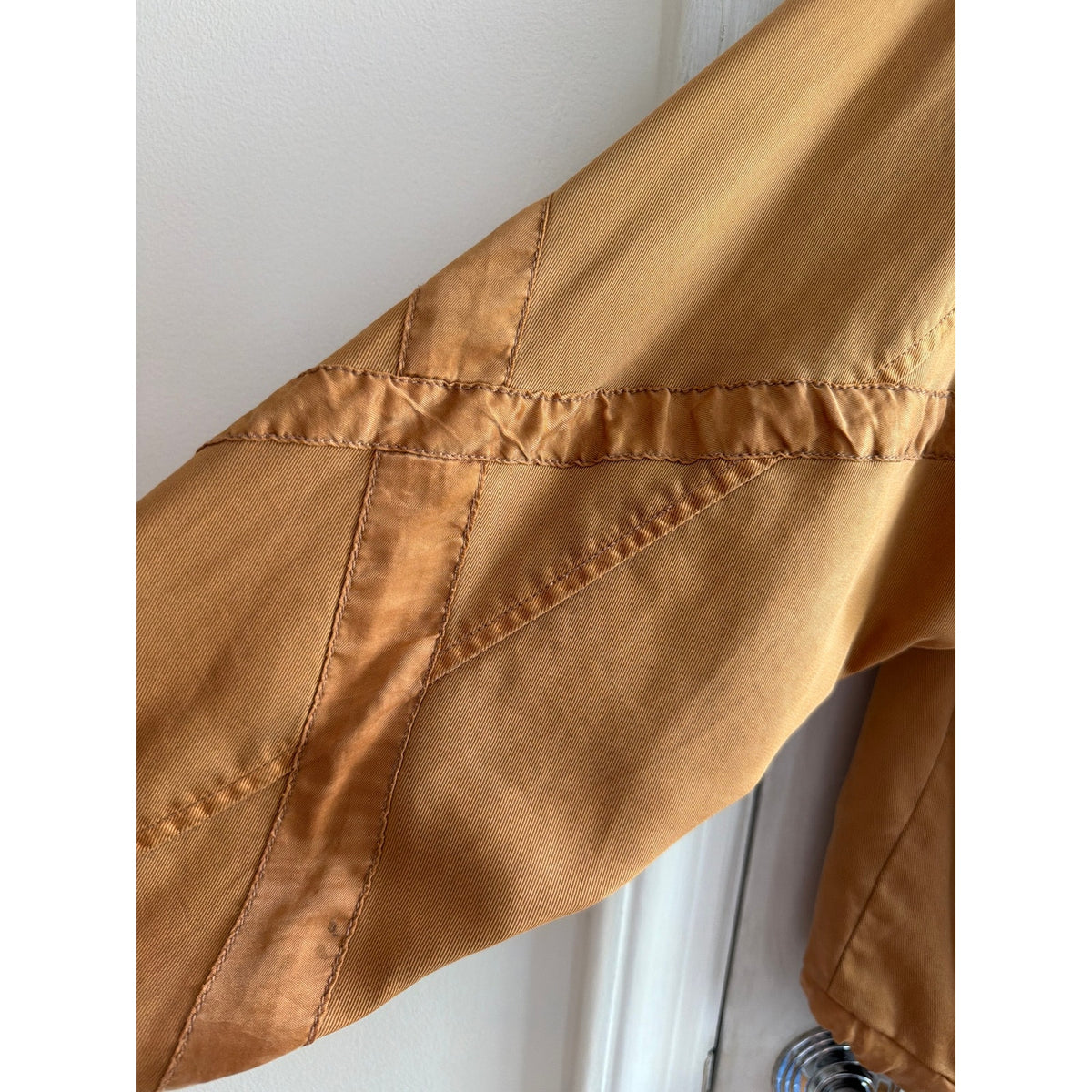 Young Fabulous & Broke YFB Yellow Utility Zipper Jacket Medium EUC