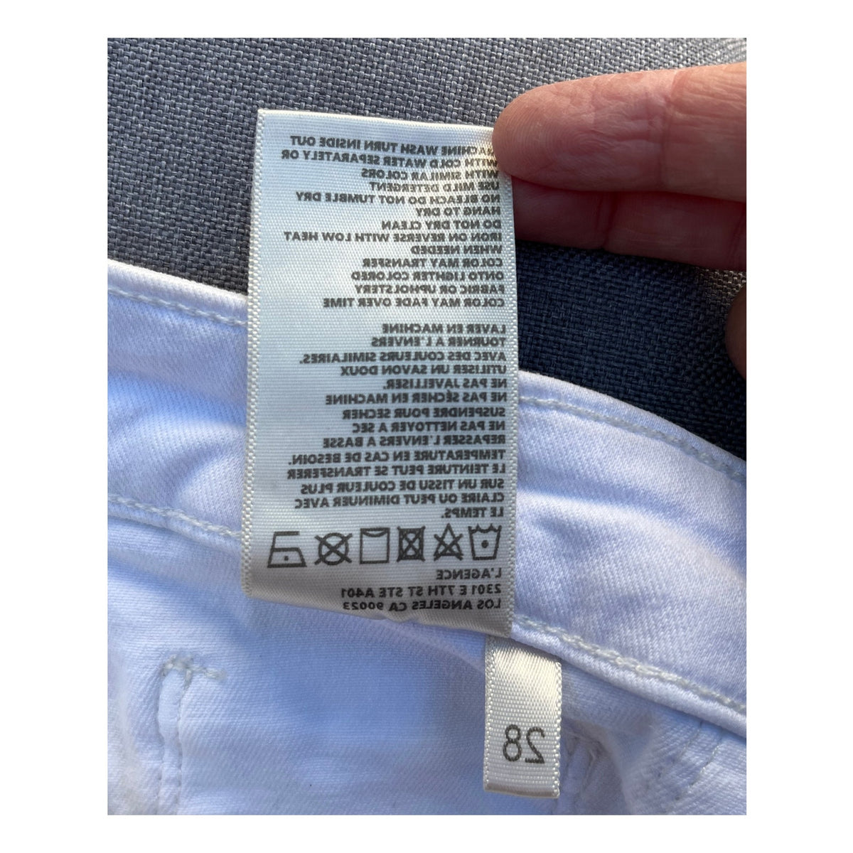 L'Agence Margot High Rise Skinny Jeans Blanc White Size 28 Super Stretch