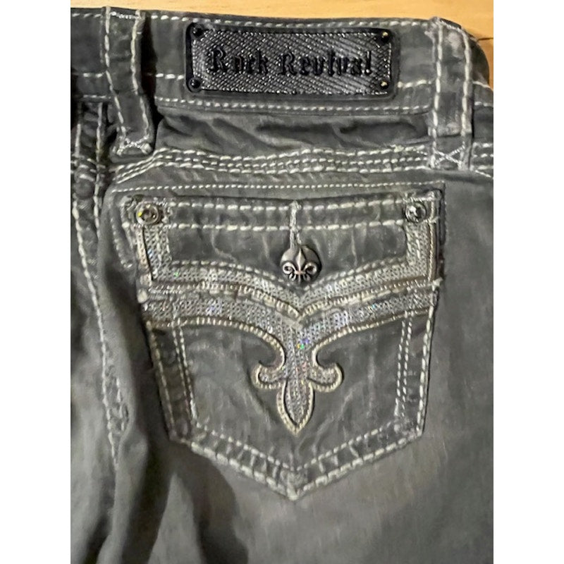 Rock Revival Delisa Embellished Jeans - Size. 28