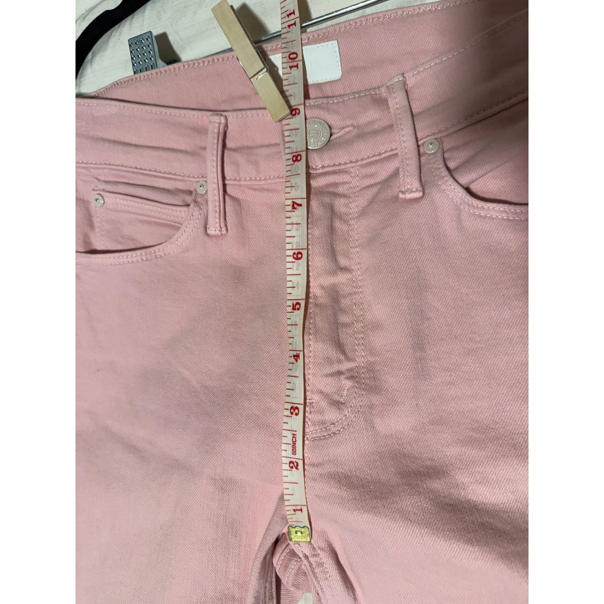 Mother Jeans Pink Mid-Rise Dazzler Ankle - Size 25
