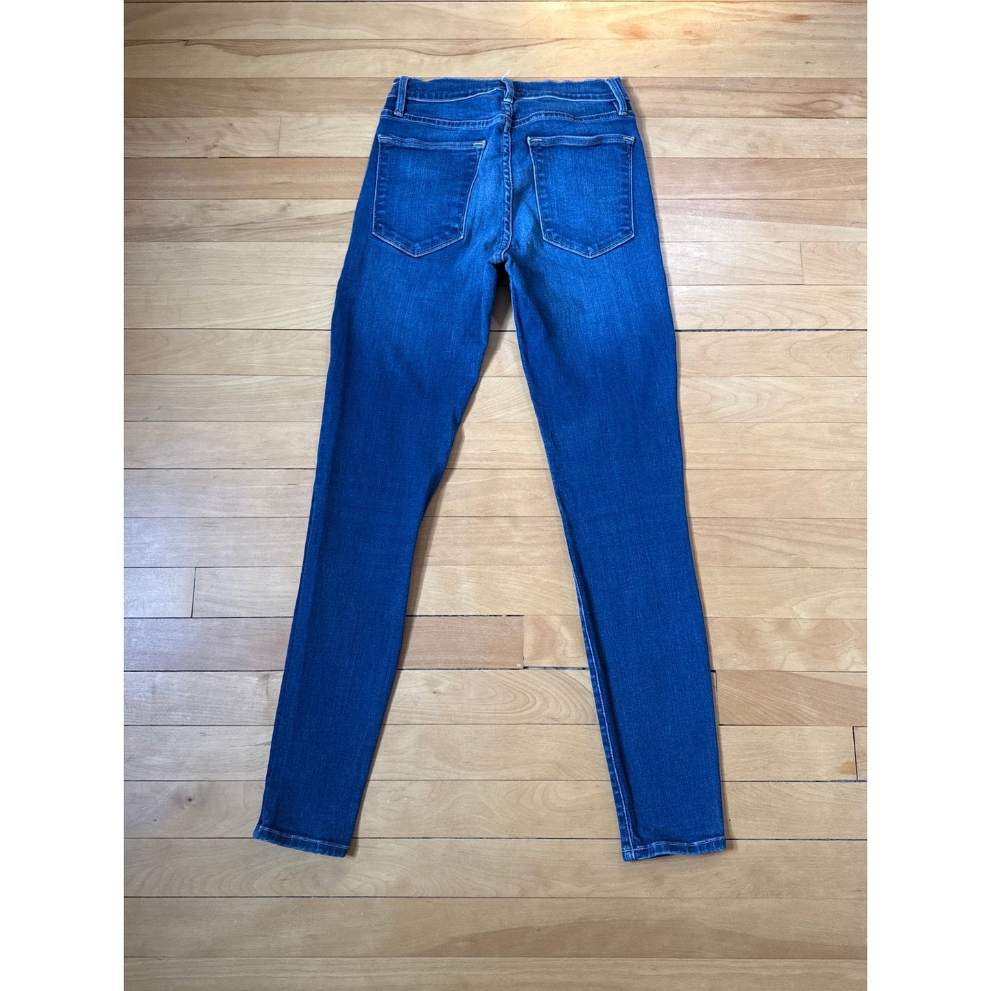 Frame Le High Skinny Jeans Size 26 Columbia Road Dark Wash Stretch Premium EUC