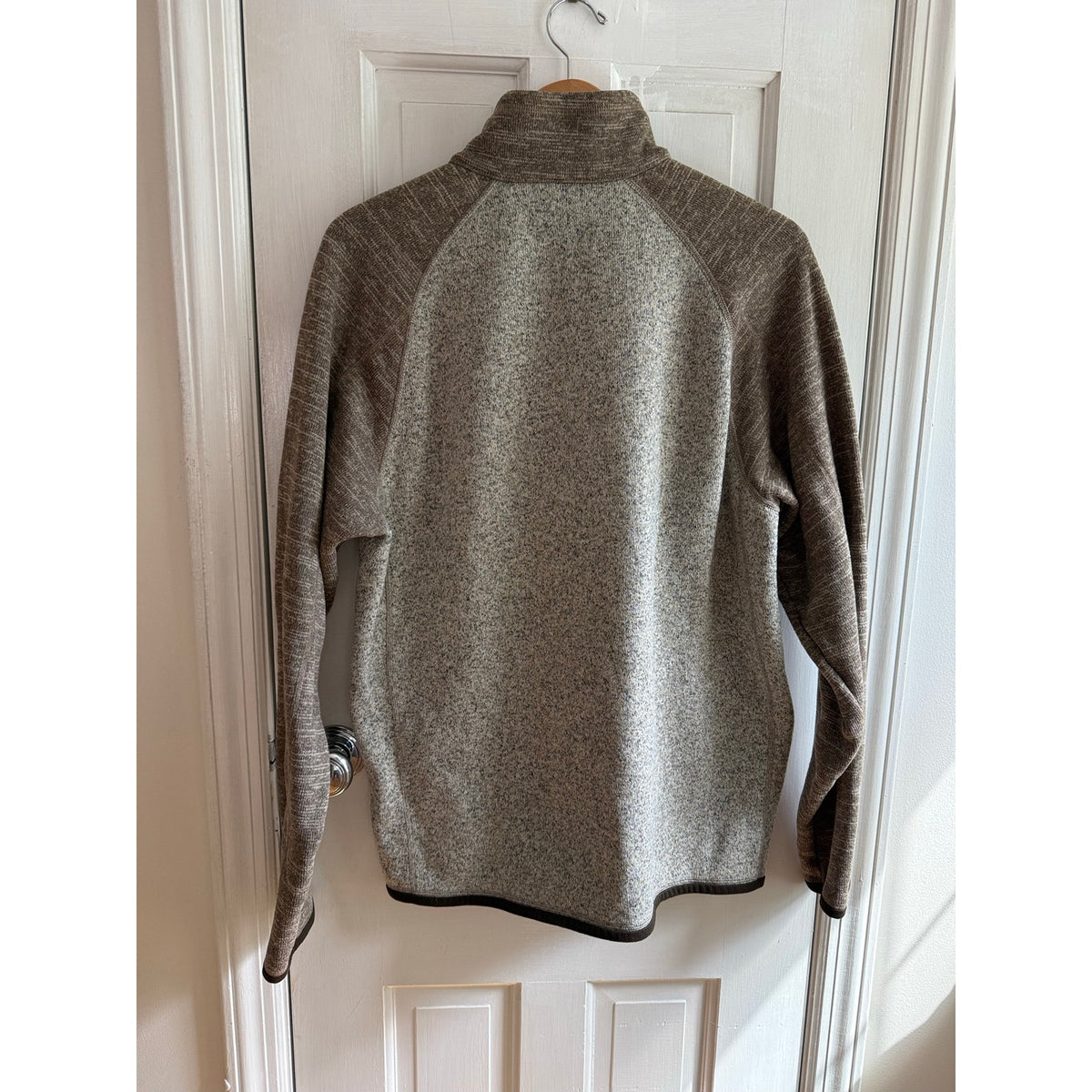 Patagonia Fleece Pullover Brown & Beige Large