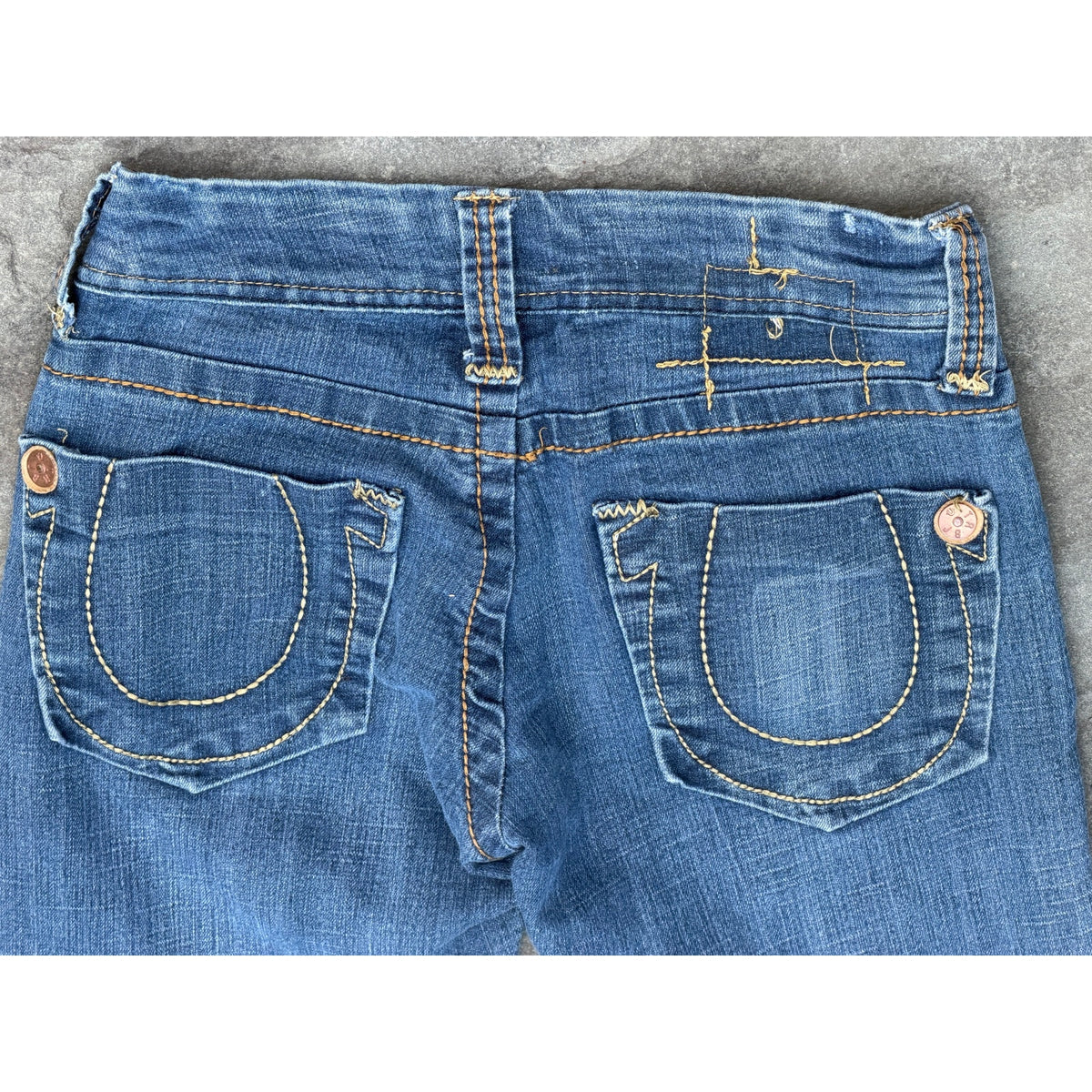 Vintage True Religion Joey Low Rise Straight Jeans Size 27 Made in USA