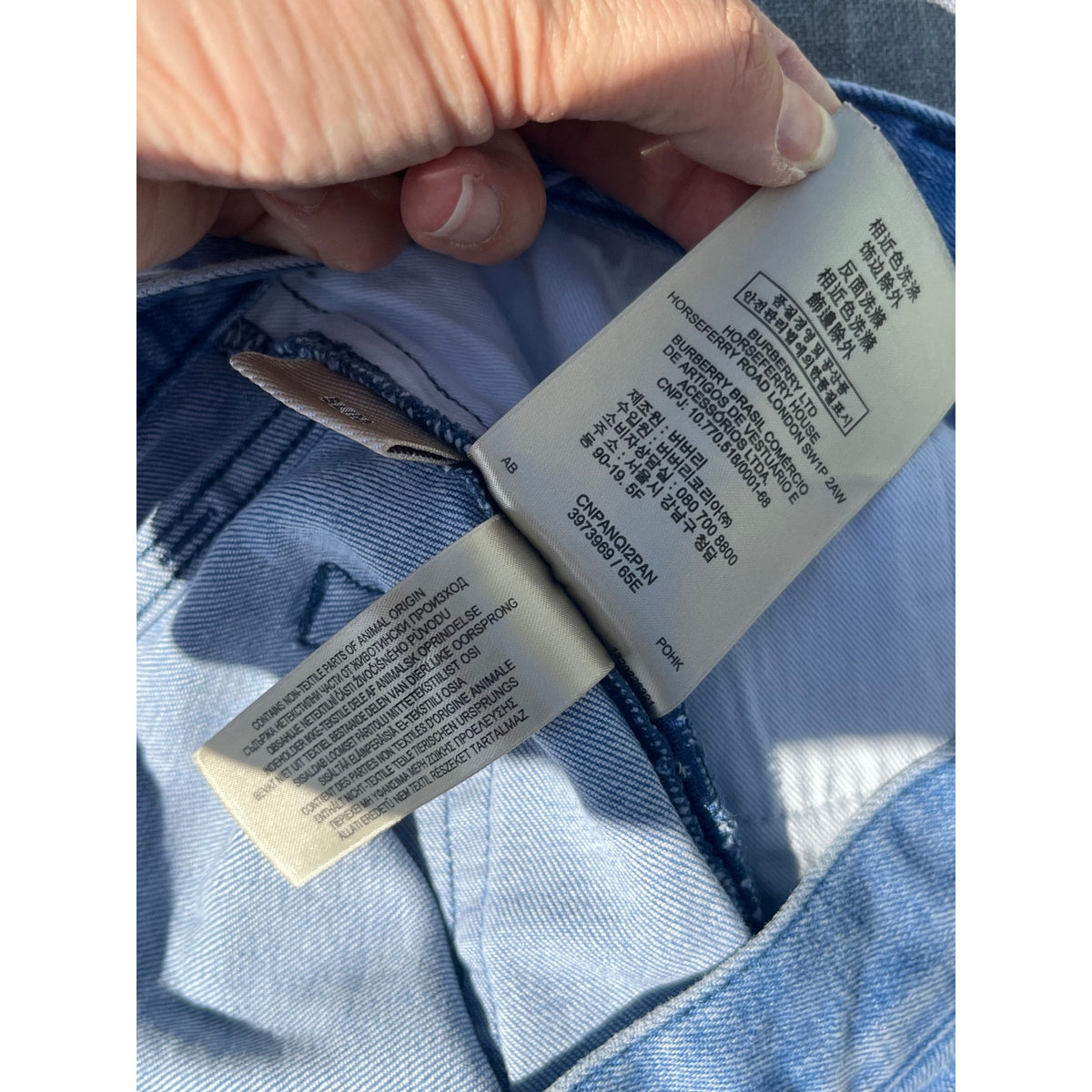Burberry Brit Men's Designer Straight Leg Indigo Denim Jeans 30 x 32 Low Rise