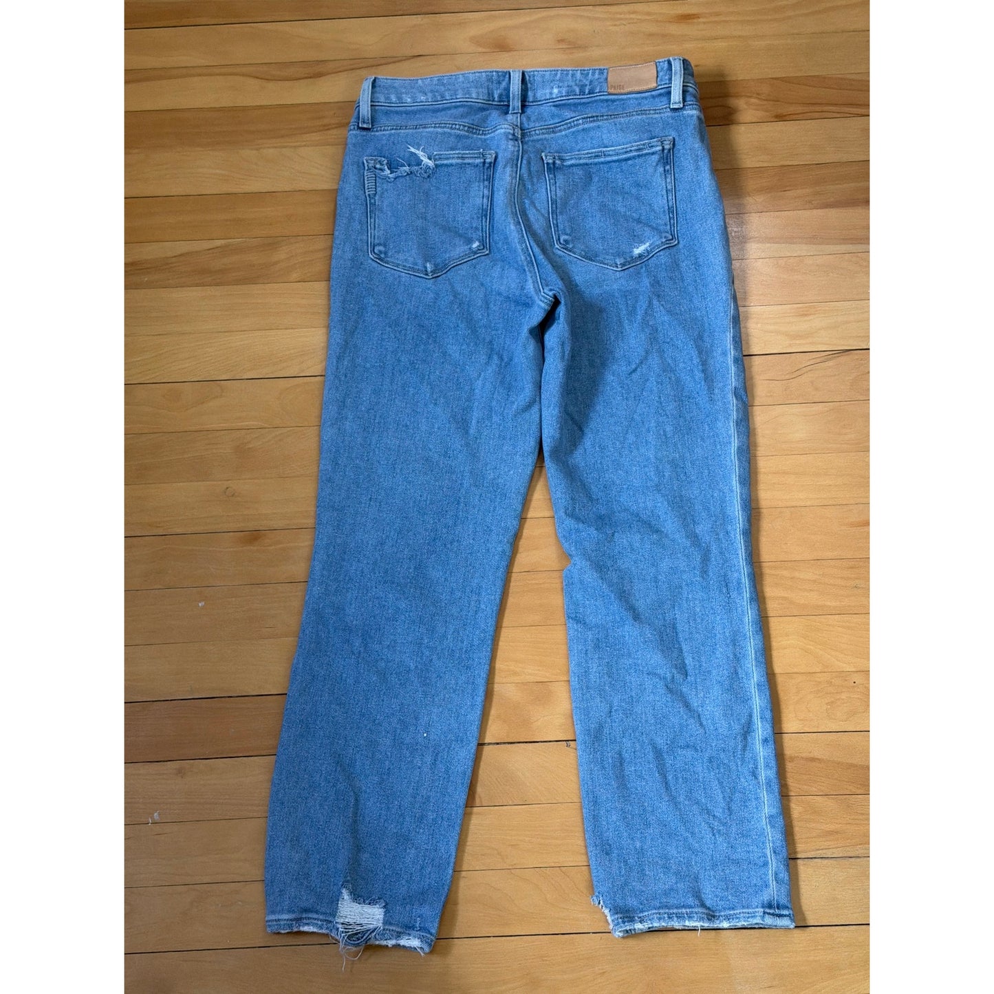 Paige Size 30 Cindy Style Light Wash Ripped Midrise Jean
