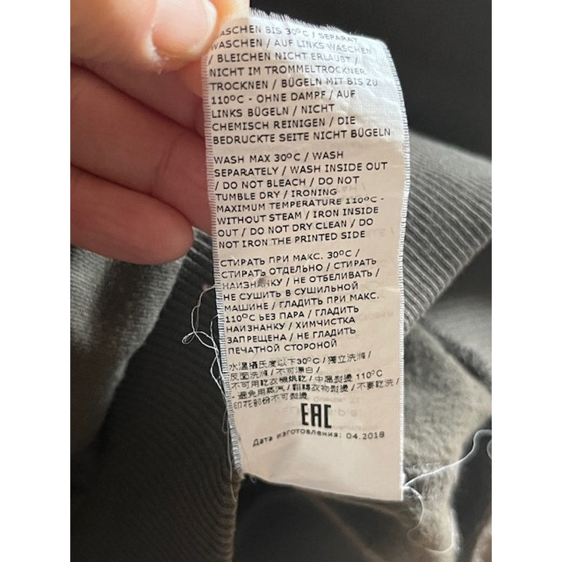Moschino Underwear Oversized Tape Khaki Sweatshirt- XS but fits more like S or M