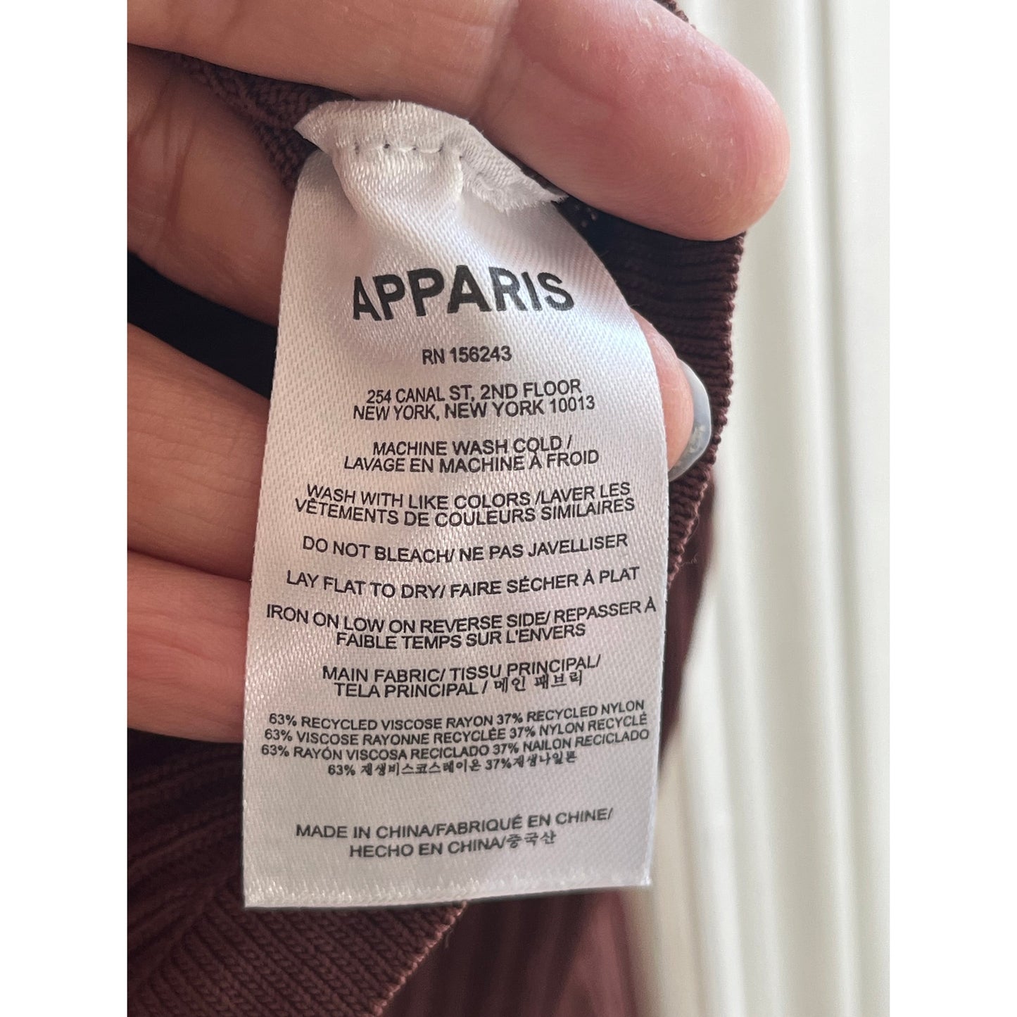 NWT APPARIS Banks Bolero in Clay - Brown Ribbed Knit Cropped Cardigan - Size M