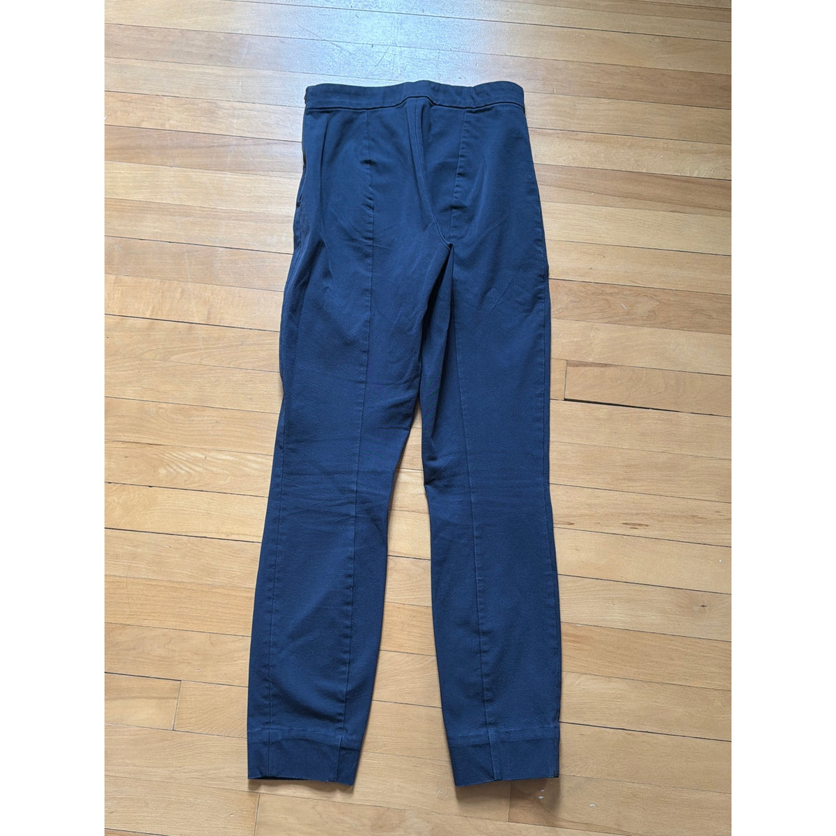 Everlane Size 00 High Rise Slim Fit Navy Blue Trousers