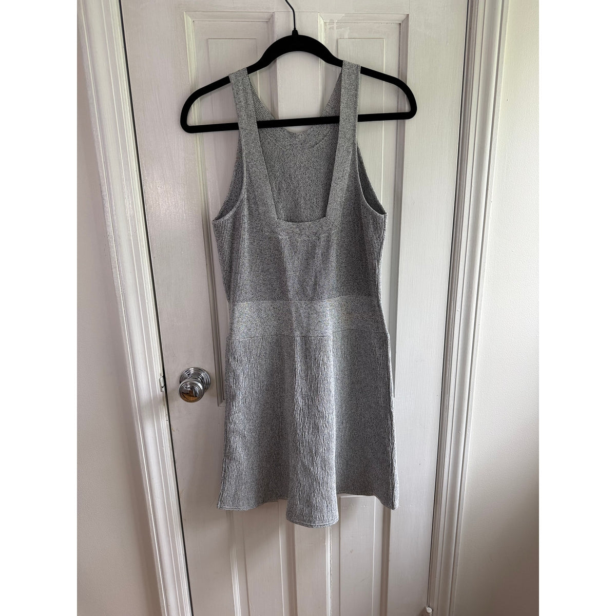 3.1 Phillip Lim Grey Sparkle Knit Dress | Med | Fit & Flare