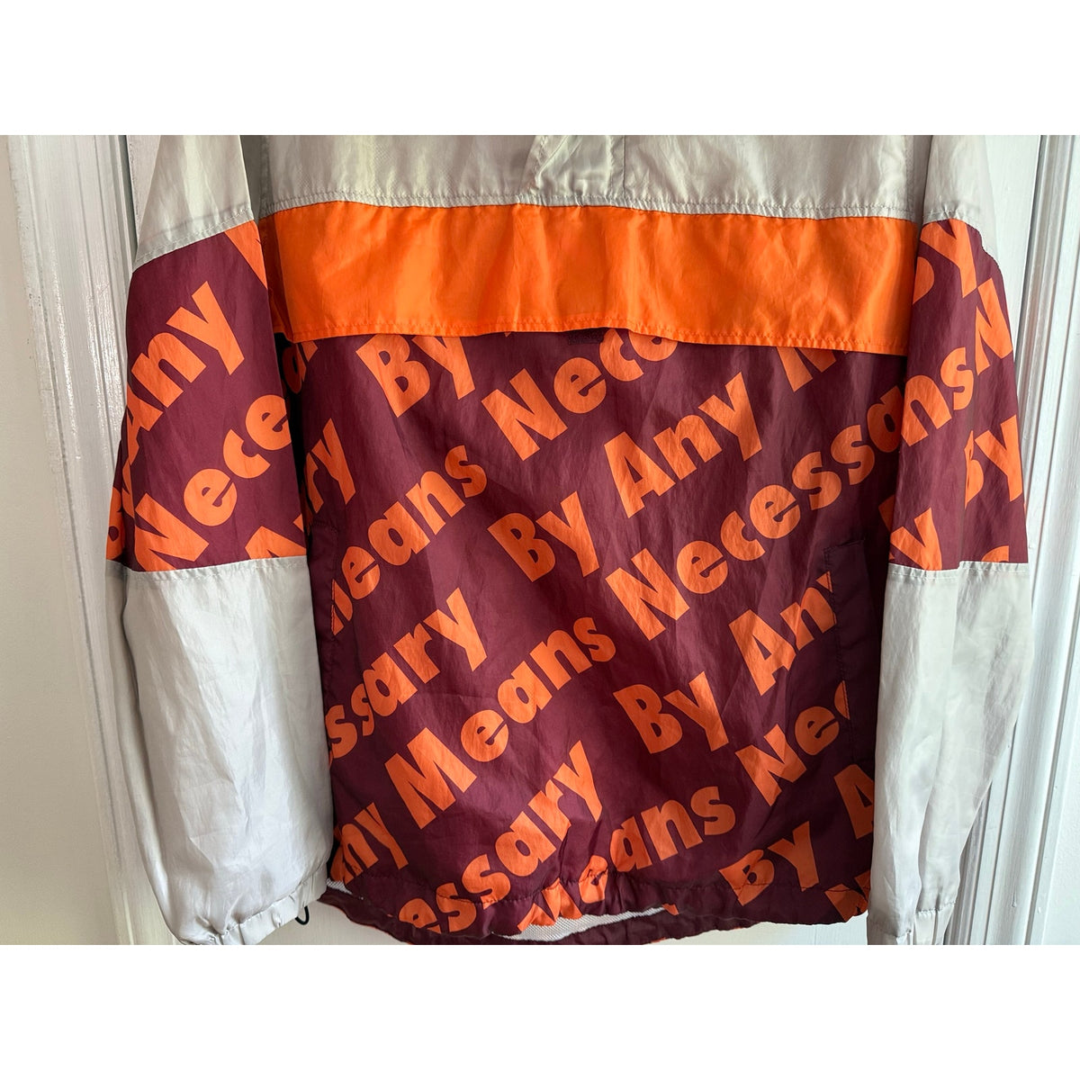 REBEL MINDS By Any Means Necessary Pullover Windbreaker Jacket Men's Size Medium