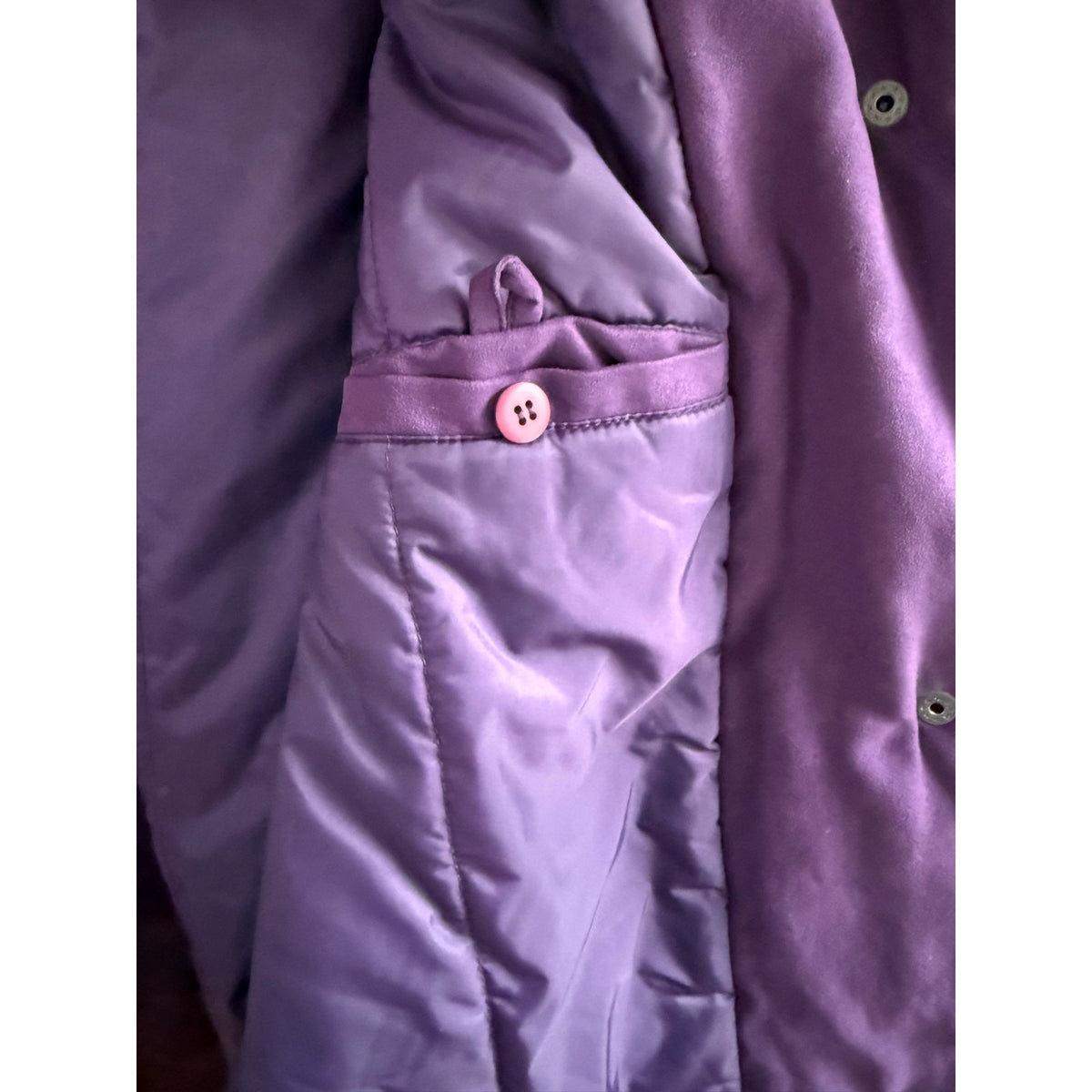Vintage Neyelle Purple Parka Coat Womens Medium Thermolite Insulated Jacket Y2K