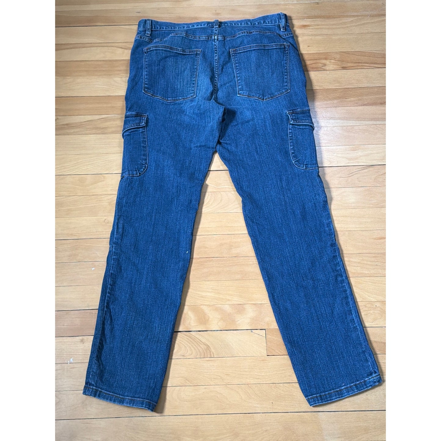 Polo Ralph Lauren Size 12 Dark Wash Mid Rise Cargo Jeans