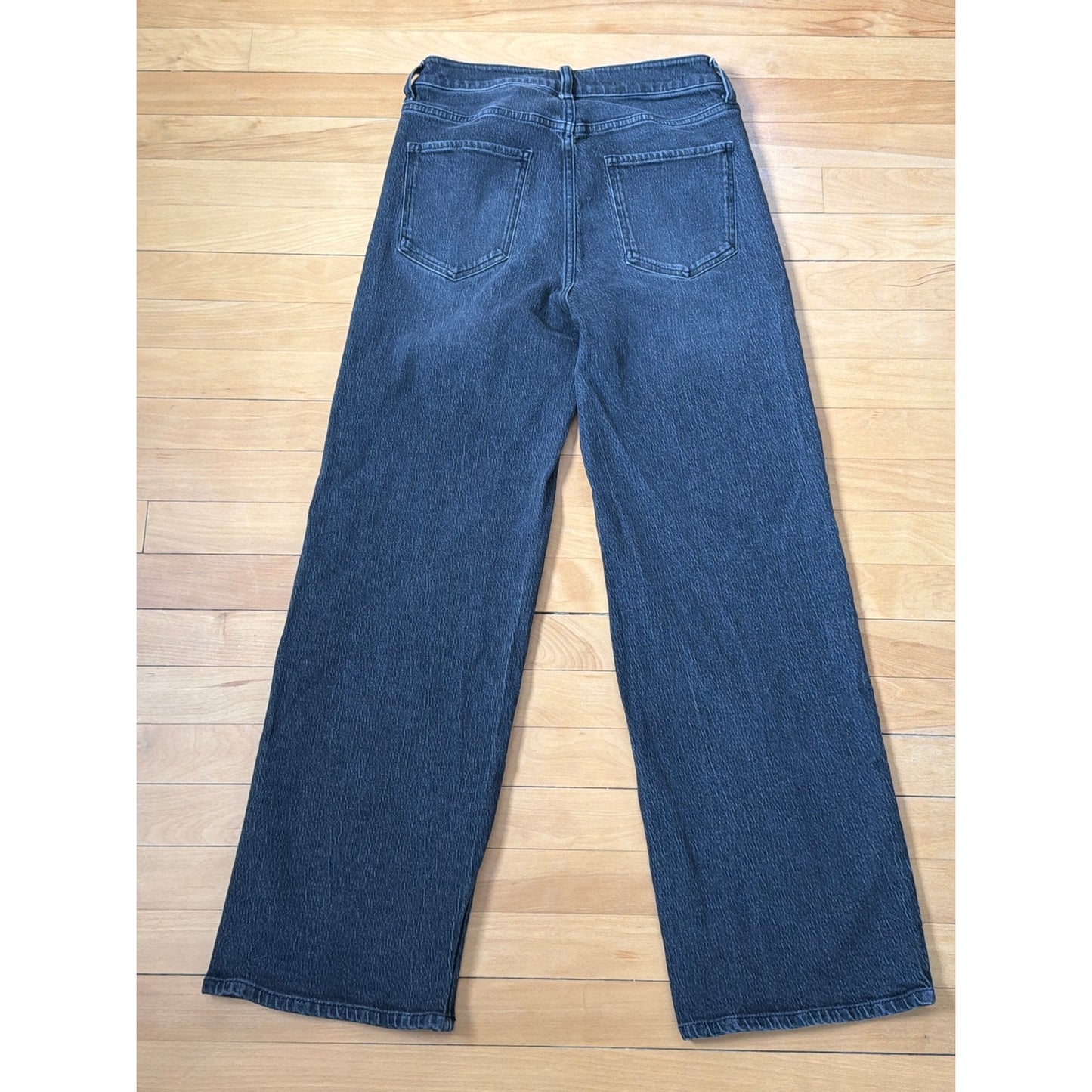 Quince Size 29 Black High Rise Wide Leg Jeans