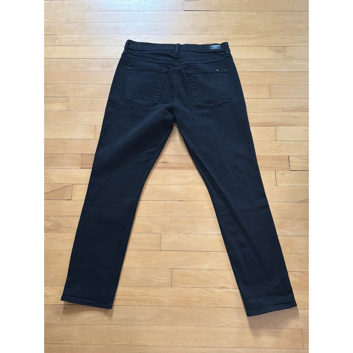 NOEND DENIM Size 33 High Rise Skinny Jeans in Black - Premium Stretch
