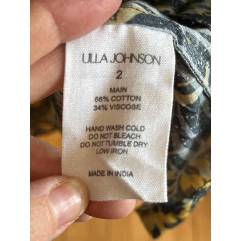 Ulla Johson Kairi Flutter Sleeve Midi Dress Luna Size 2 - NWT