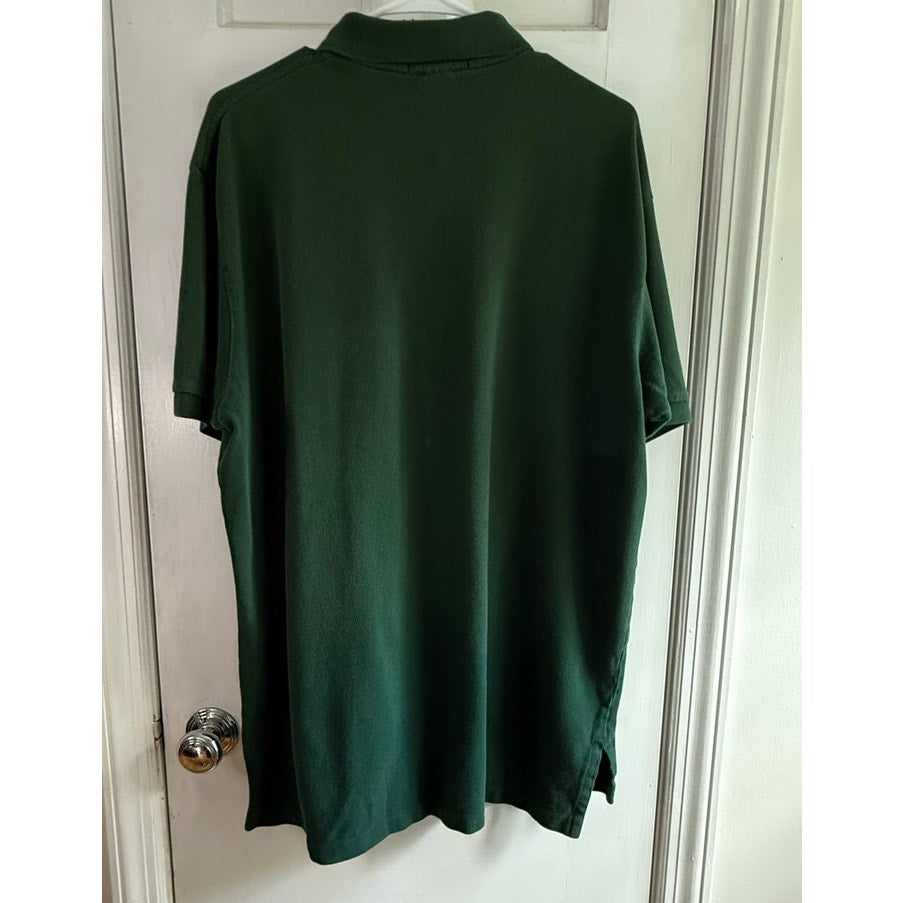 Vintage Polo Ralph Lauren Green Polo Shirt Men's Red Pony