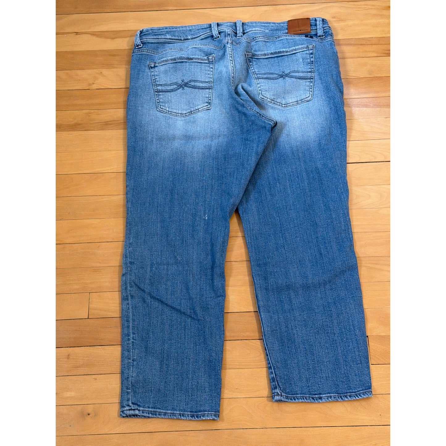 Lucky Brand Size 18W Reese Boyfreinds Blue Ripped Jean