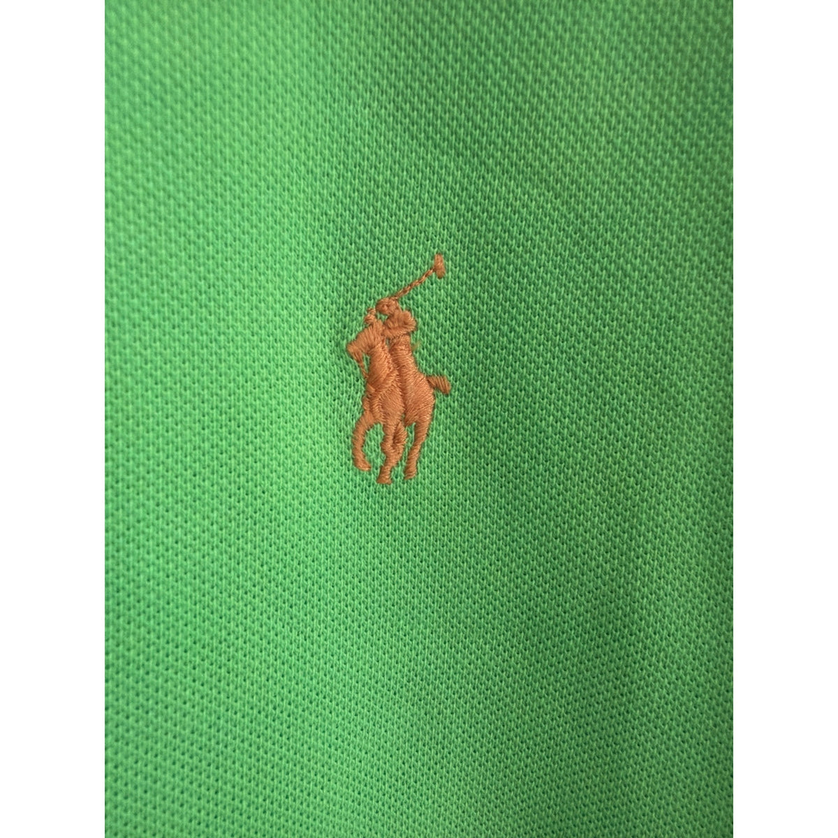 Polo Ralph Lauren Lime Green XL Polo Shirt Men's Orange Pony