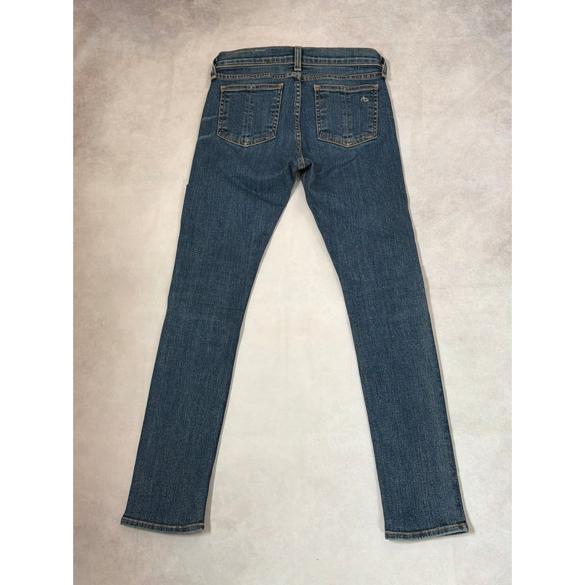 Rag & Bone Size 24 Skinny Capri Jeans Low Rise Y2K Cropped Denim Blue