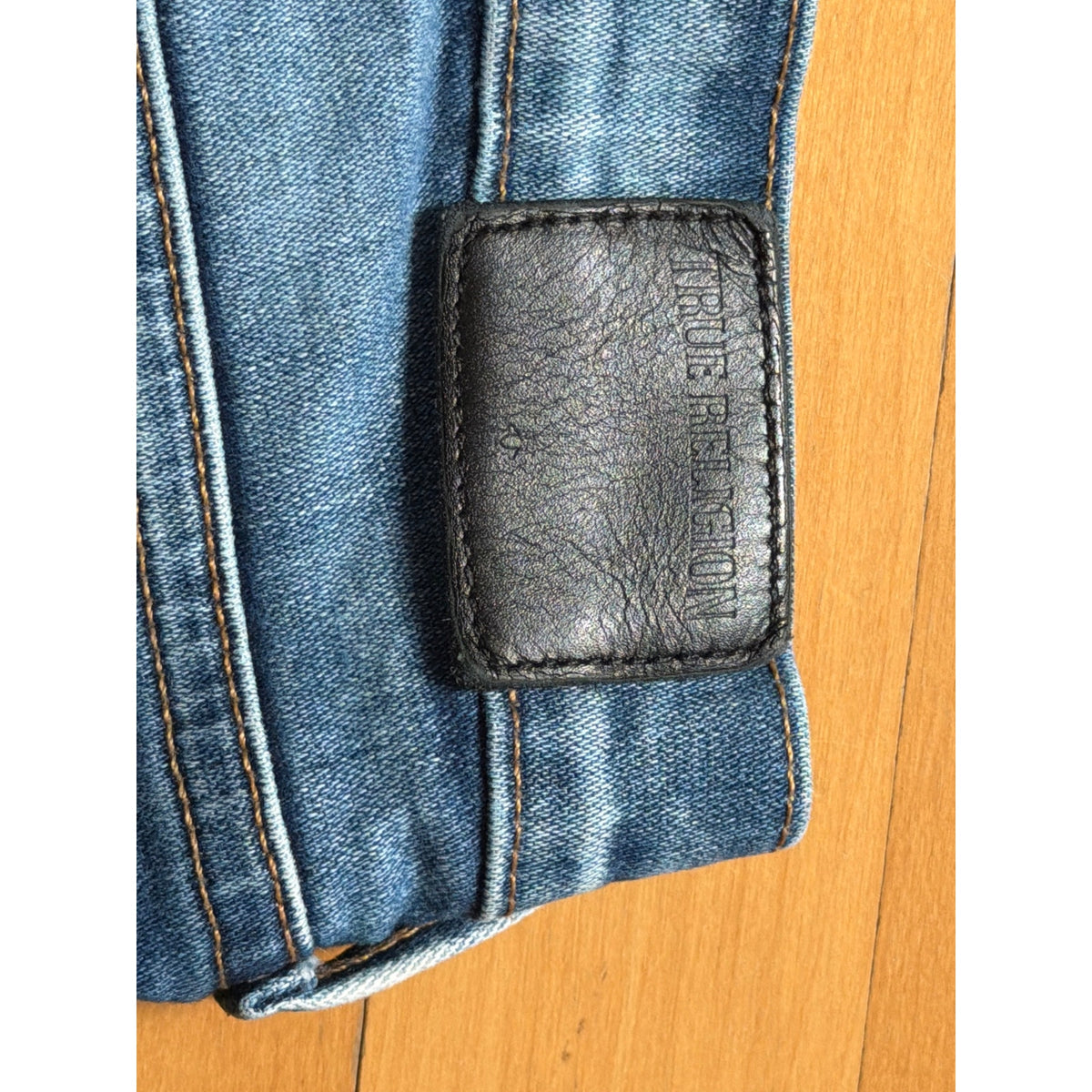 True Religion Size 25 Halle Mid Rise Super Skinny Blue Jeans