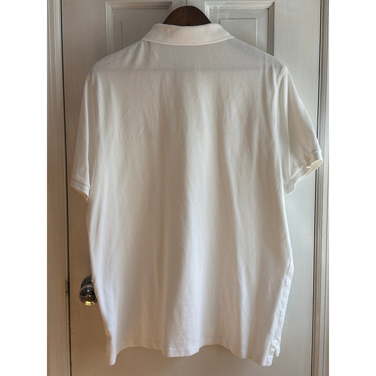 Polo Ralph Lauren White Polo Shirt Men's Large Blue Pony