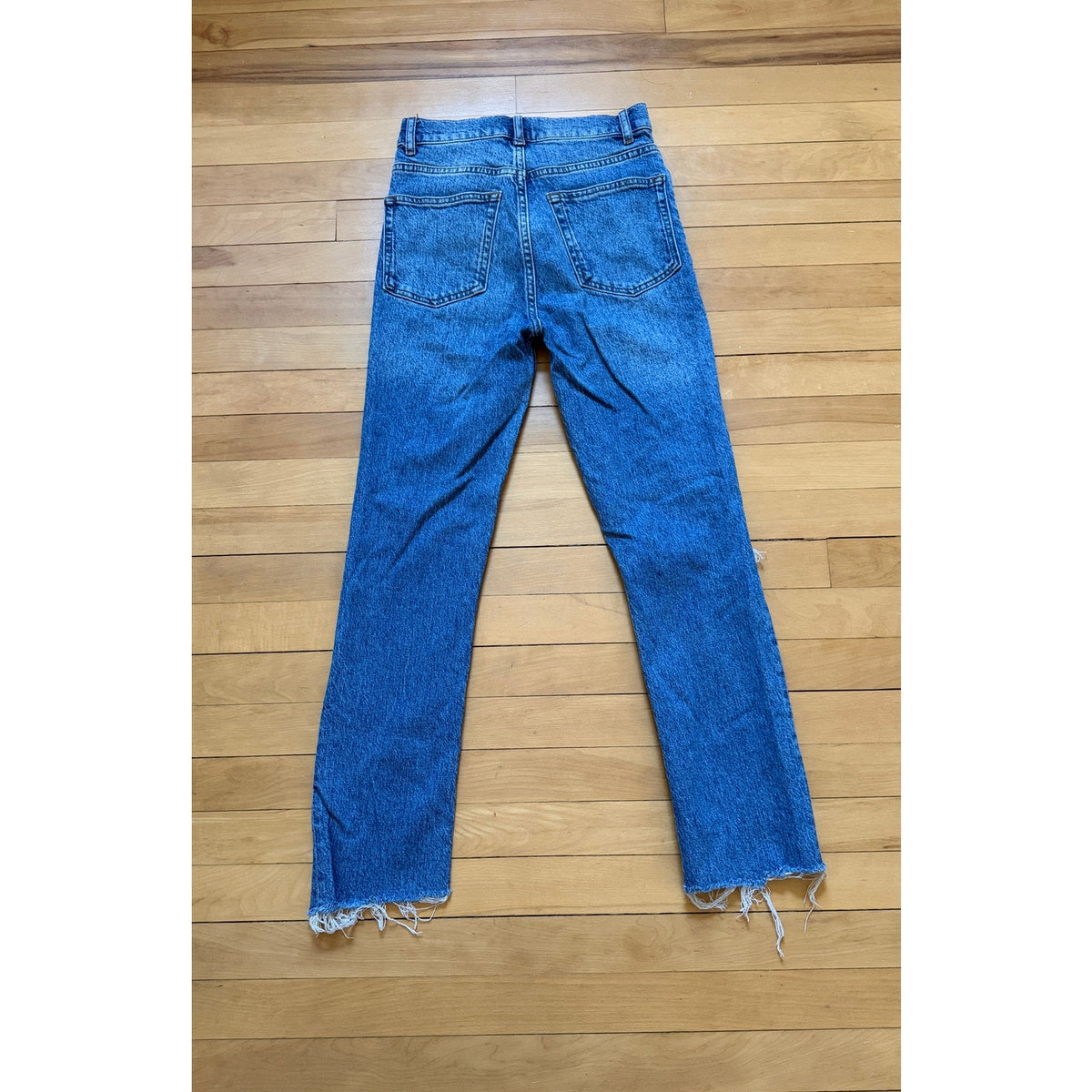 Reformation Jeans Size 24 Palermo Destroyed Medium Wash Distressed Ripped EUC
