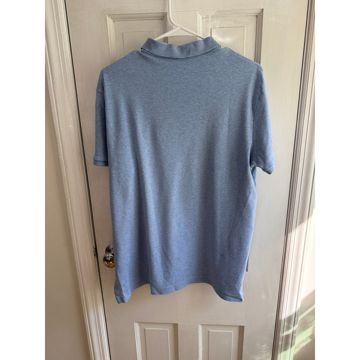 Polo Ralph Lauren Baby Blue Men's Polo Shirt Navy Pony Large