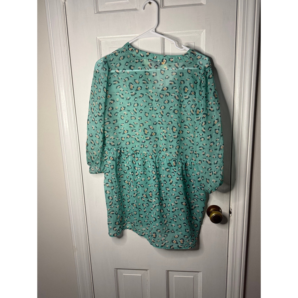 Emmelee collections Cheetah print tunic with pleats - Flowy Small