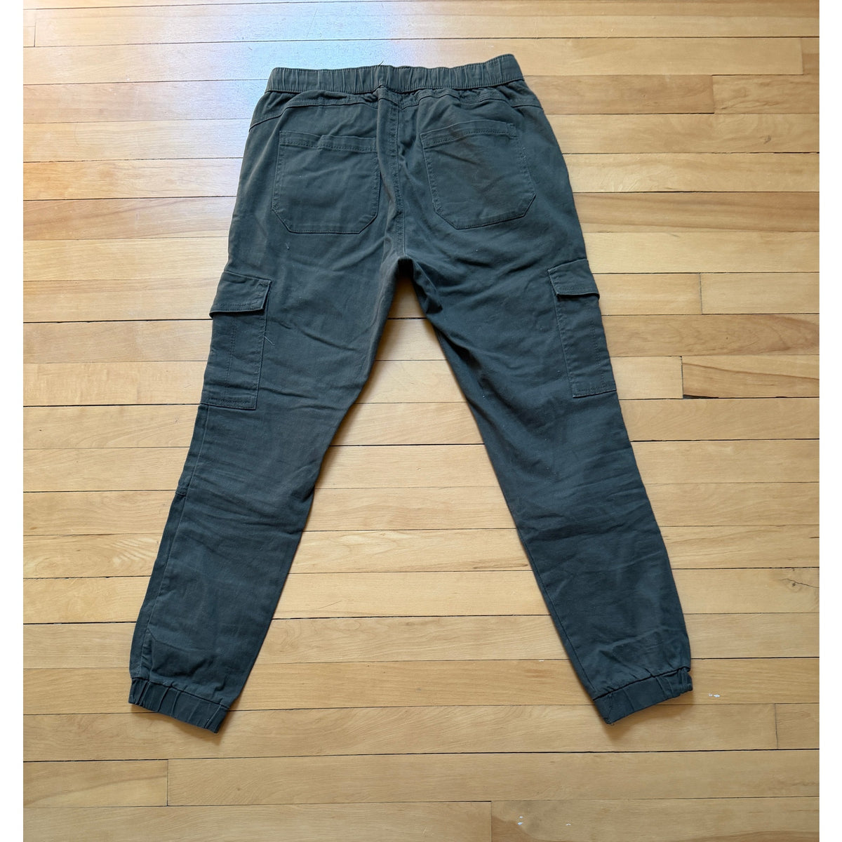 REWASH Cargo Pants Womens Small Green Drawstring Utility Jogger EUC