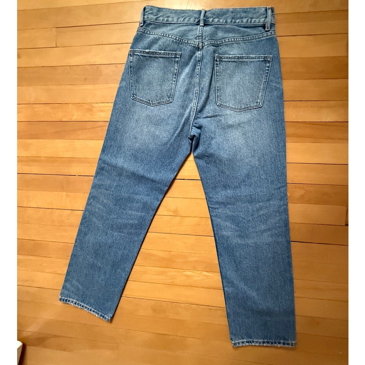 La Vie Rebecca Taylor Straight Leg Jeans Blue Faded Wash Size 27