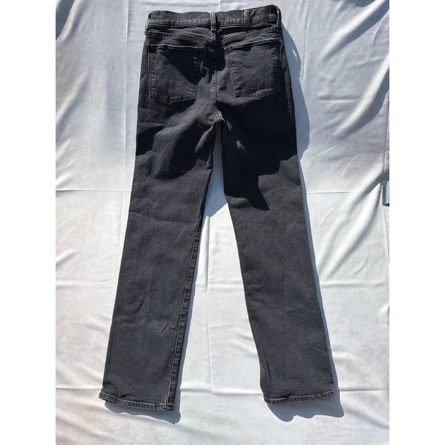 Denim Forum Size 26 90's Sculpt Mid-Rise Straight Black Jeans