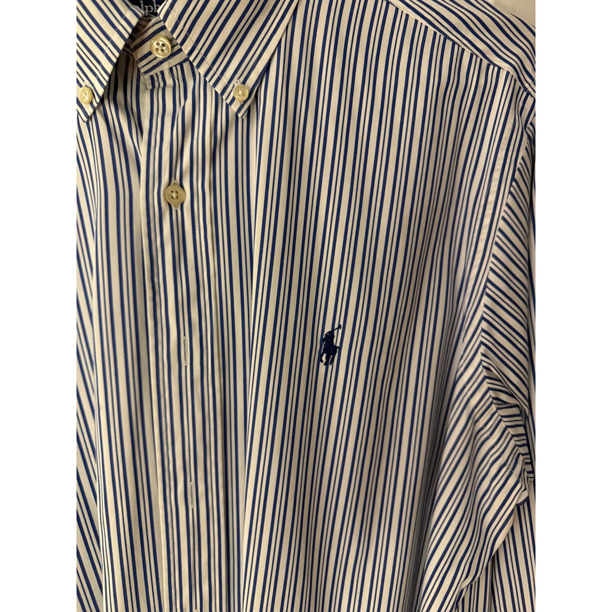 Ralph Lauren Stripped Dress Shirt Size 16 Long