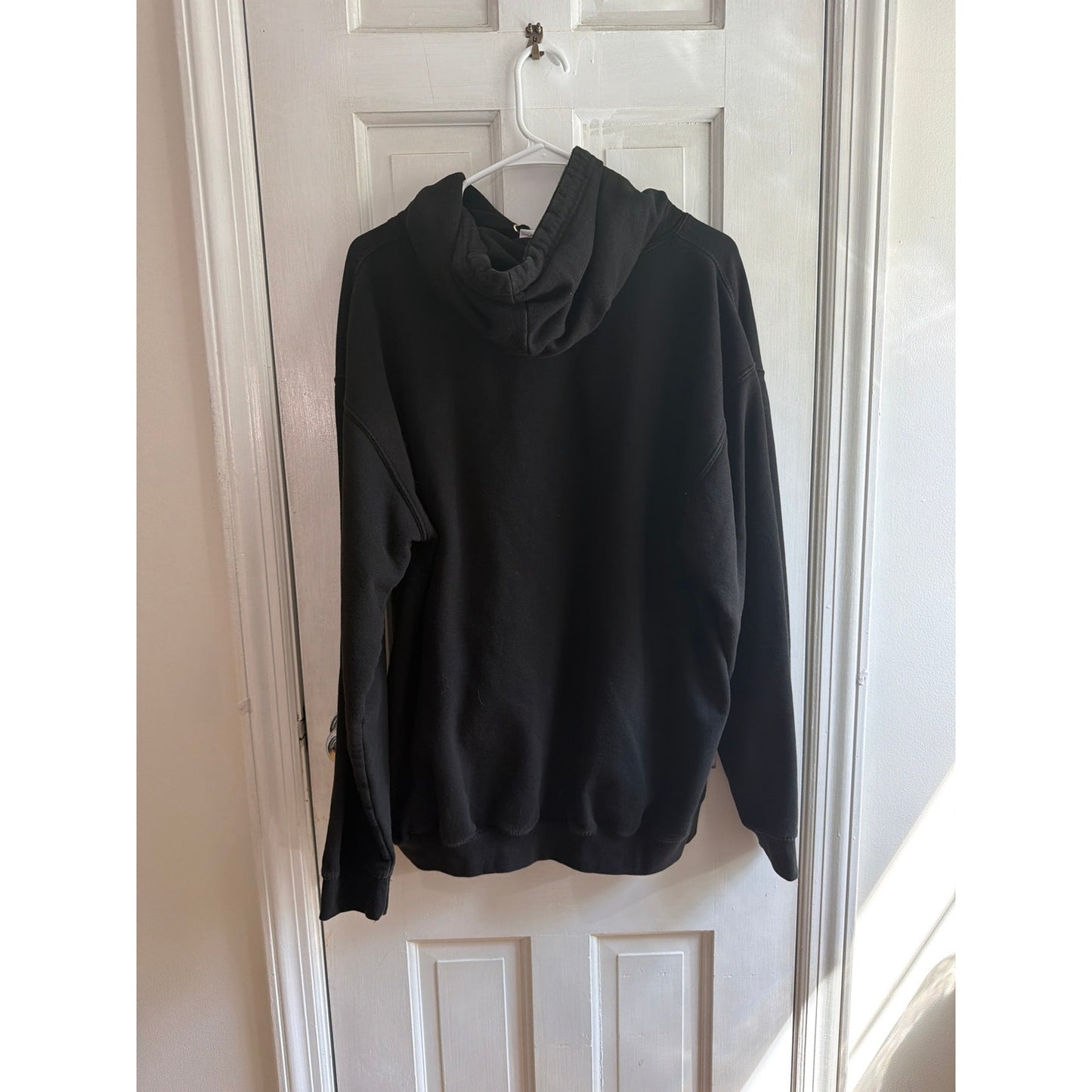 The Beatles Multicolor Logo Black Hoodie Sweatshirt Men's Size M EUC