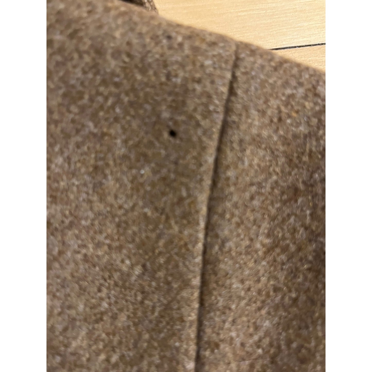 Vintage Celine Brown Wool Cropped Coat - Extra Small