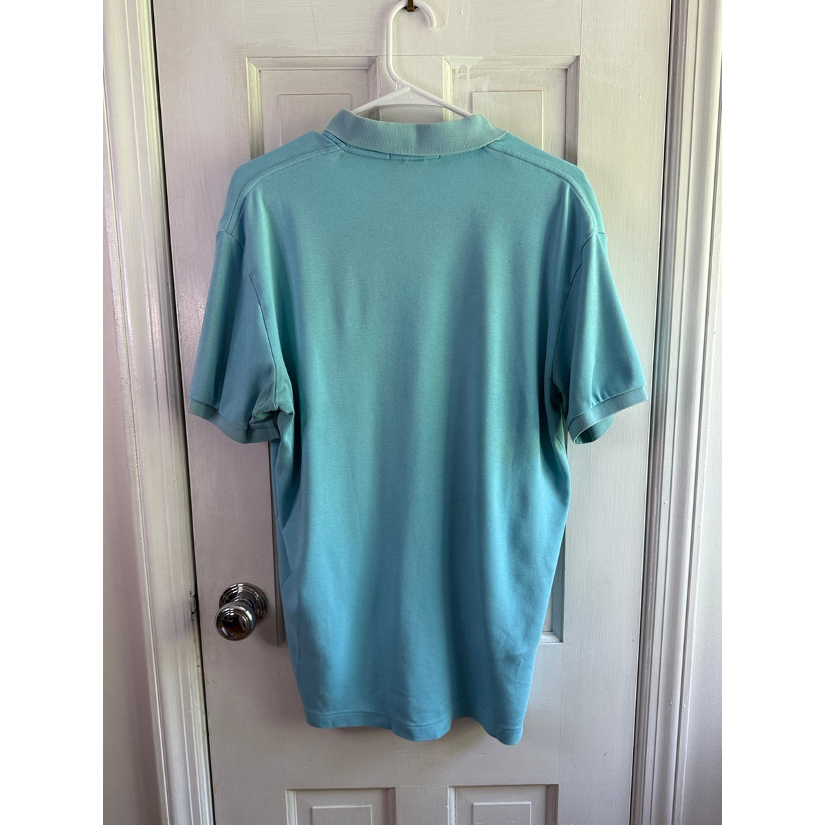 Vintage Polo Ralph Lauren Aqua Blue Polo Shirt Men's Gold Pony Medium