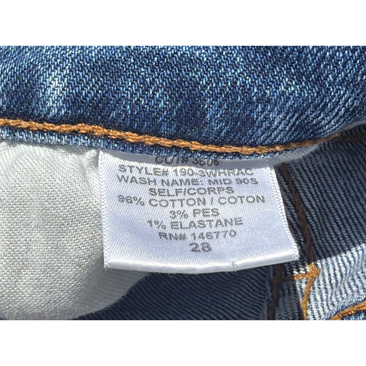 RE/DONE Originals High Rise Slim Fit Ripped Jeans Blue 28