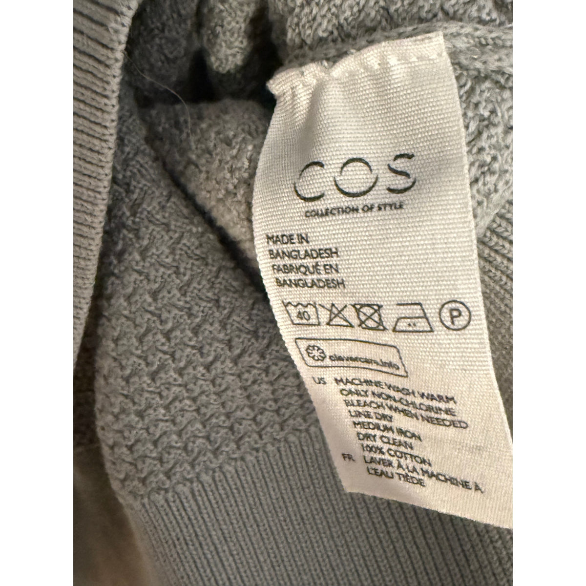 COS Gray Men's Sweater Size Small - Excellent Condition