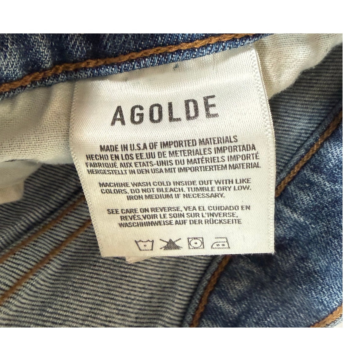 AGOLDE Toni Mid-Rise Straight Leg Jeans Size 27, EUC