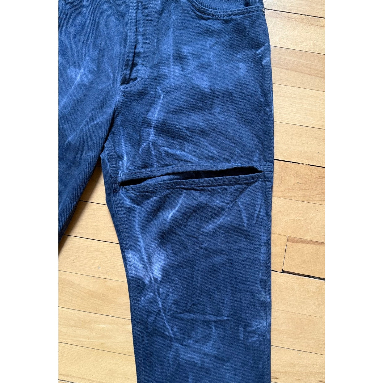 RARE AGOLDE "Lana" Slice Jeans - Black Distressed Wash - Size 27 - EUC