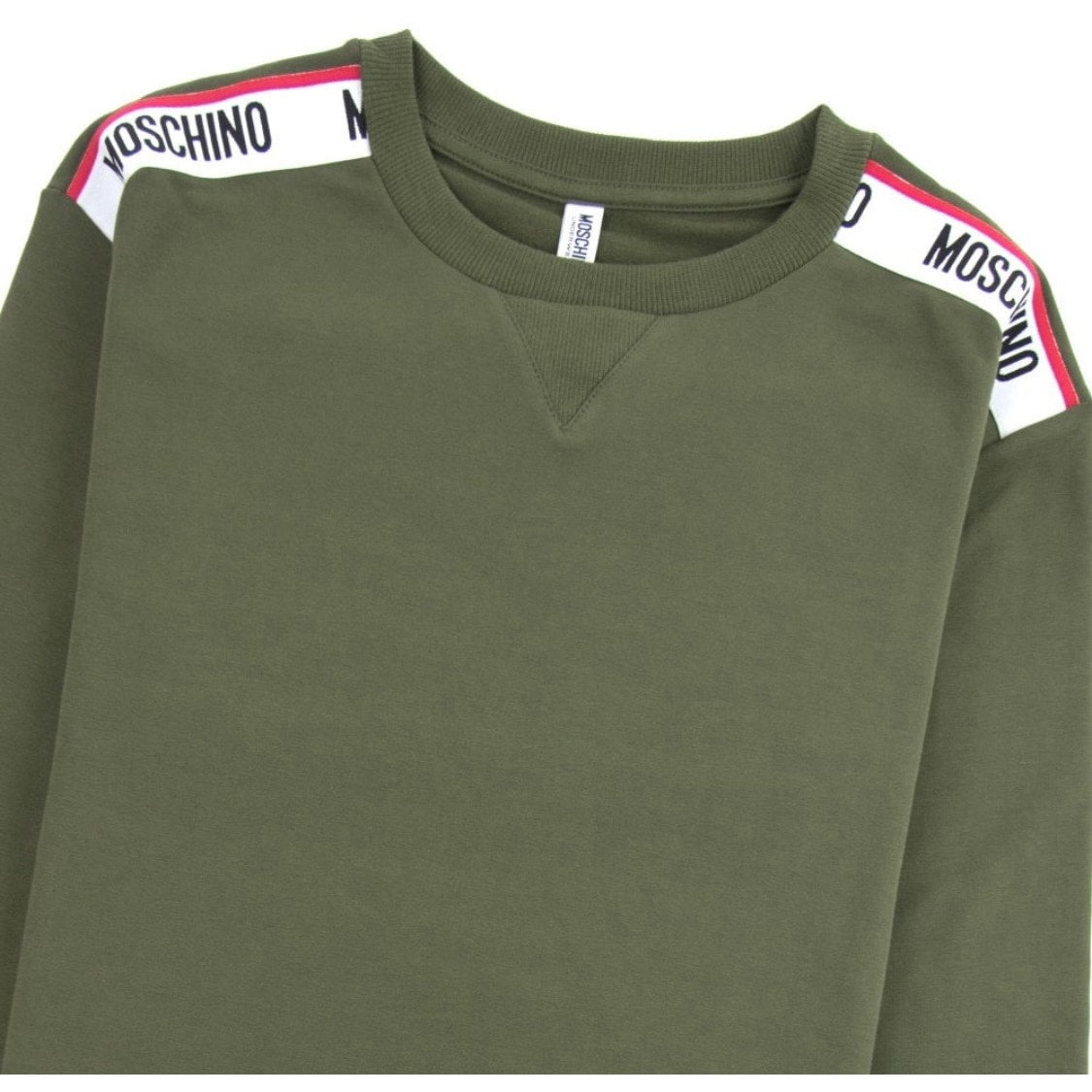 Moschino Underwear Oversized Tape Khaki Sweatshirt- XS but fits more like S or M