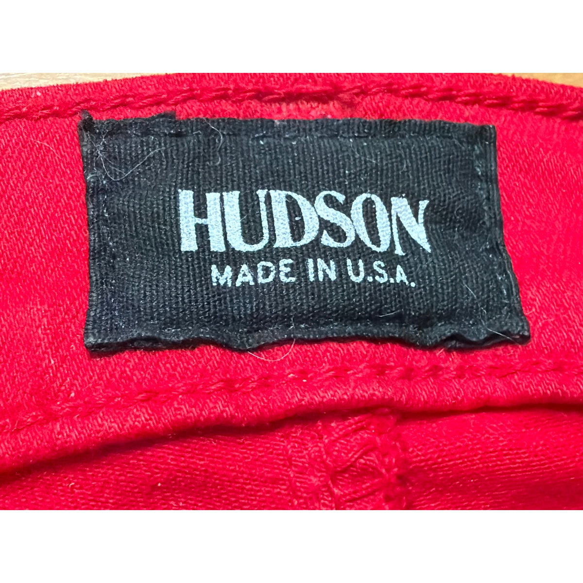 Hudson Nico Super Skinny Mid-Rise Jeans in Red - Size 29