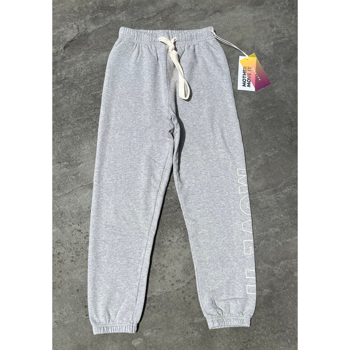 MOTHER Move It The Bender Ankle Sweatpants Heather Grey Small NWT