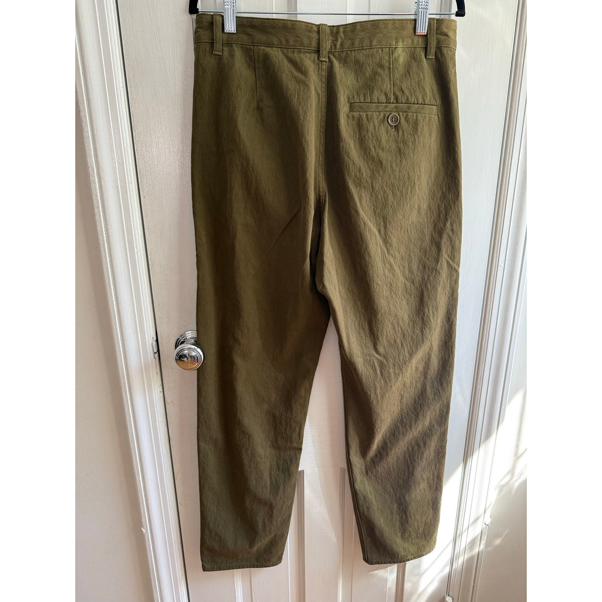 COS Olive Green Tailored Trousers Pants Women's Size 6 Minimalist
