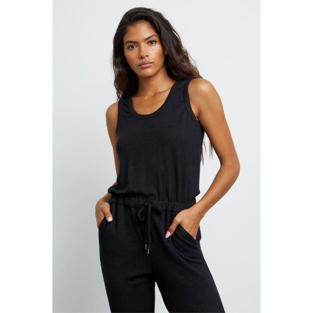 RAILS Becky Romper in Black Medium - Ultra Soft French Terry Lounge Jumpsuit ✨